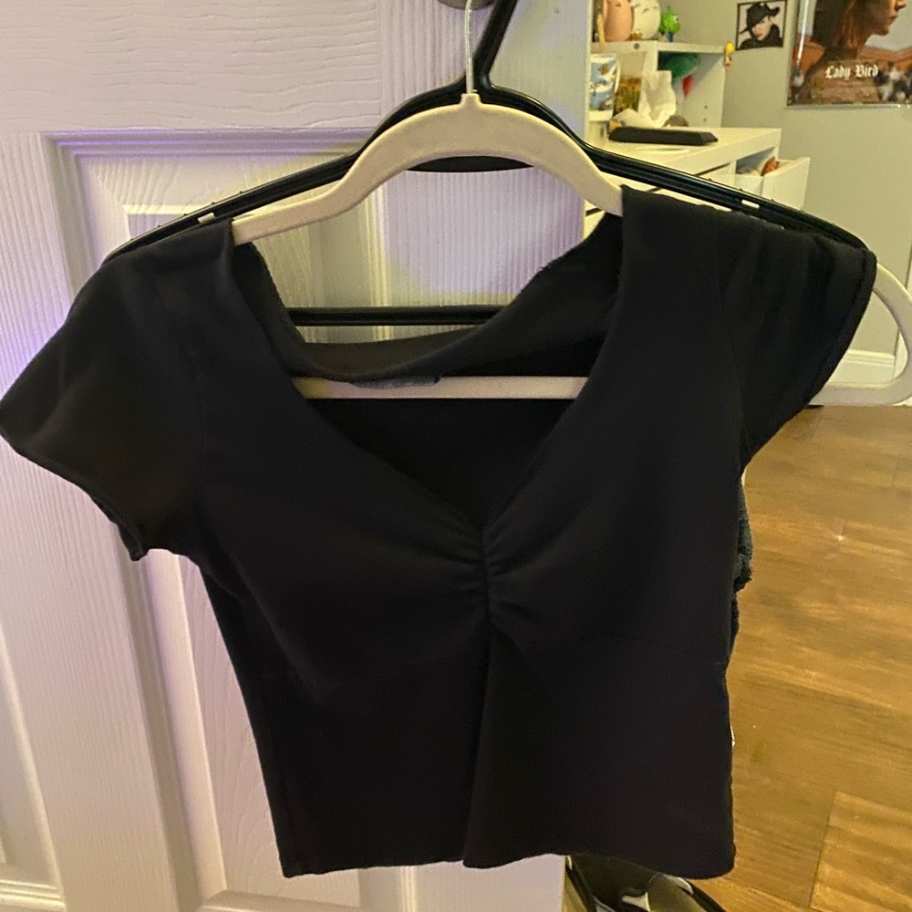 Brandy Melville black crop top